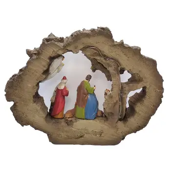 Zayton betlehemom Nastaviť Svätej Rodiny Figúrka Domova Ježiš Kristus Sochy Márie, Jozefa Miniatúrna socha Vianočný darček