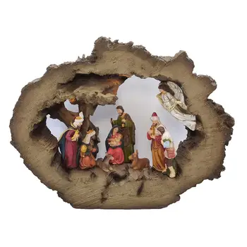 Zayton betlehemom Nastaviť Svätej Rodiny Figúrka Domova Ježiš Kristus Sochy Márie, Jozefa Miniatúrna socha Vianočný darček