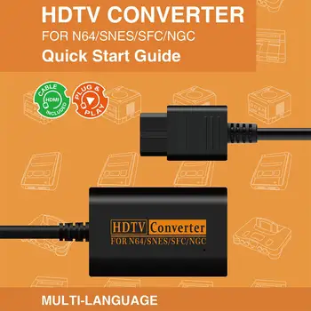 HOT PREDAJ! 720P HDMI Prepínač Converter Pre N64 SNES NGC SFC Na HDTV Video Scart Kábel Pohodlné Splitter Herné Konzoly Konverzie