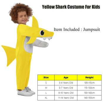 Snailify Shark Kostým Pre Deti Chlapcov Halloween Kostým Dievčatá Zvierat Cosplay Na Karneval Party