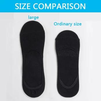 5 Párov/veľa pánske Ponožky Letné Bavlna veľkosť 39-48 Priedušná Loď Ponožky Farbou neviditeľné silikónové Non-slip