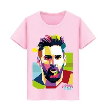 Chlapec, Dievča, Čistá Bavlna Tričko Top Argentína Dres Pre Deti Fanúšikov Tees Lionel Oblečenie Barcelona Deti Messi Krátky Rukáv T-Shirt