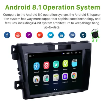 Seicane 2Din Android 9.1 9 palcový Auto Rádio Audio GPS Tochscreen Multimediálny Prehrávač Wifi Hlavy Jednotky Na MAZDA CX-7 na roky 2007-2013