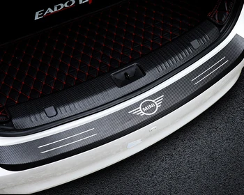 Auto-Styling uhlíkových vlákien batožinového priestoru zadný nárazník ochrany nálepka Pre BMW MINI Cooper s R53 R55 R56 R57 R58 označenie špecifického rizika r59 f55 f56 Príslušenstvo