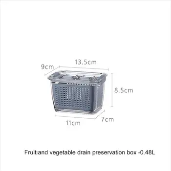 Multifunkčné Úložný Box Kuchyňa Chladnička Fresh-Vedenie Plastové Zeleniny, Ovocia Mozgov Kôš Kôš Kontajner