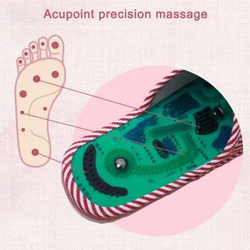 Masážne Papuče Prekladané Reflexná Terapia, Akupunktúra Zdravotnícke Sandále Na Nohy Acupoint Topánky Ženy Muži Krytý Domov Flip Flops