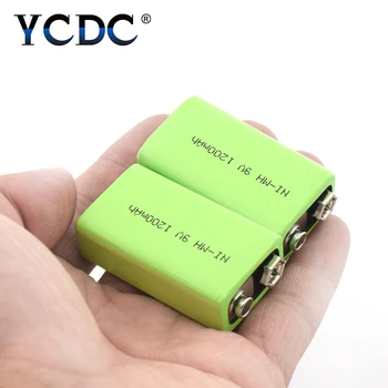 Nízka cena a vysoká kvalita 9V 1200mAh nabíjateľná batéria pre nástroje Ni-MH batérie pack Pre Hračky Detektory Dymu Alarmy