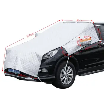 Tri Vrstvy UV-blokovanie Auto Kryt Motora Zimné SUV Anti-frost Snehu Štít čelné Sklo Ochranný Kryt S Reflexné Pásky