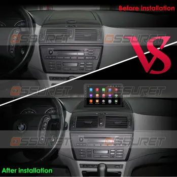 Android 10 Dvojité 2 Din Auto Multimediálny Prehrávač, GPS Navigáciu, Autoradio pre BMW X3 E83 2004-2012 s Volante Ovládanie BT