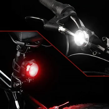 USB Nabíjateľné Bicykel Predné Svetlo Hlavu svietidle Torch Noc Zadné Ostrohové Baterka Výstraha jazda na Bicykli Požičovňa 3 LED Lampy, Osvetlenie Šport