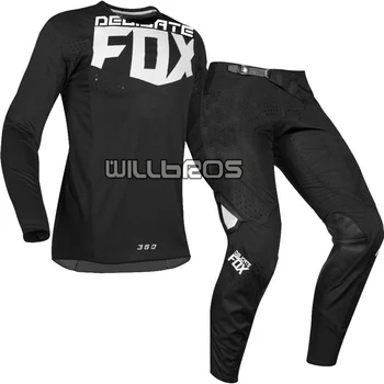 Jemná Fox MX 360 Kila Racing Jersey Nohavice Motocross Dirt bike Športové MTB ATV pánske Grey Výstroj Nastaviť