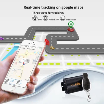 Prazata GSM Auto Tracker GPS Lokátor TK103B Diaľkové odrezať Olej GPS Tracker Hlas Monitor Šok Alarm Životnosť Voľný Platforma
