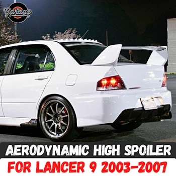 Aerodynamické vysokej spojler pre Mitsubishi Lancer 9 2003-2007 ABS plast šport styling auto tuning aerodynamické krídlo príslušenstvo