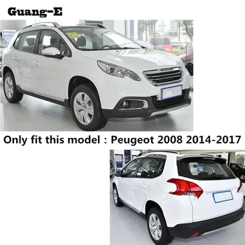 Peugeot 2008 2016 2017 Top Detektor Rám Styling ABS Chrome Výbava Späť Chvost Zadné Hmlové Svetlo na Čítanie Rám Tyčinky 2 ks
