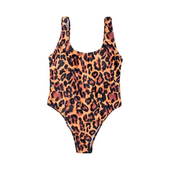 Letné Ženy Leopard Vytlačené Sexy Bikiny Backless Celé Plavky Jednodielne Plavky Plavky, Plavky