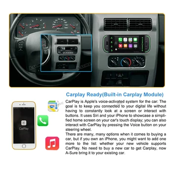 A-Istý Auto Multimediálne Android Auto 10 CarPlay DSP WIFI GPS Navigácia Pre Jeep Grand Cherokee Wrangler Chrysler Dodge 2003-2006