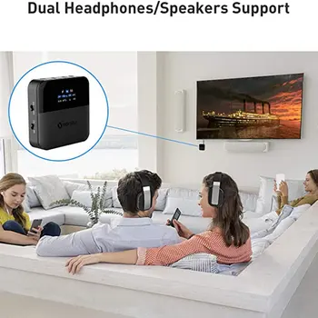 SONRU Bluetooth 5.0 Audio Adaptér Bluetooth Vysielač, Prijímač pre TV Prenosné Stereo Systém Bezdrôtového Adaptéra