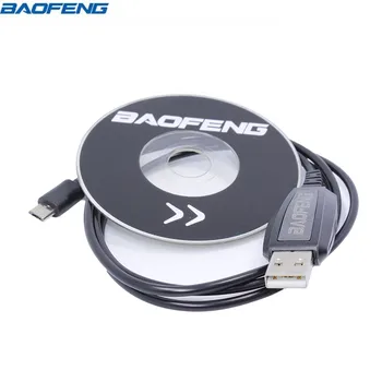 Baofeng BF-T1 Programovanie USB Kábel CD Pre BAOFENG BF-T1 Mini Walkie Talkie BF-9100 Mobilné Rádiové BF T1 Ham Rádio