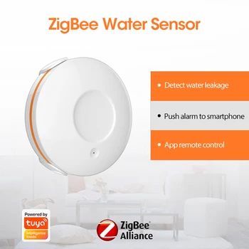 Lonsonho Tuya Zigbee Vody Snímač Inteligentnej Vody Detektor Úniku Inteligentný Život Dom Senzor Bezpečnostný Alarm Domácej Automatizácie