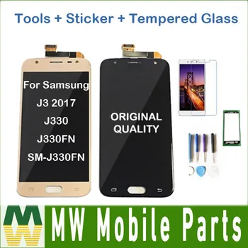 Pôvodný Pre Samsung Galaxy J3 2017 J330 J330FN SM-J330FN J330DS LCD Displej S Dotykového Snímača Sklo Digitalizátorom. s kit