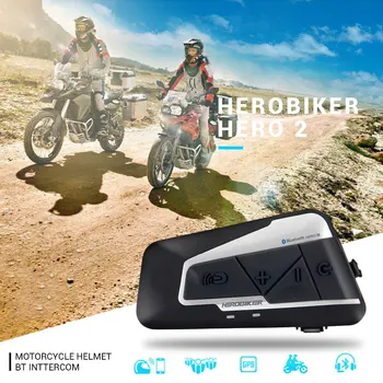 HEROBIKER Motocykel Bluetooth Intercom Motocyklové Prilby Komunikačný Headset Nepremokavé Bezdrôtový Moto palubného telefónu Headset 2 Nastavte