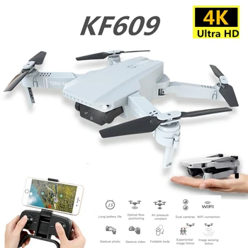 KF609 Mini Drone 4K RC Skladacia Quadcopter s WIFI FPV Fotoaparát Selfie Optický Tok Quadrocopter RC Vrtuľník Hračky VS E58 E68
