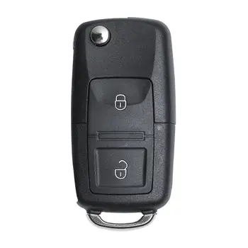 Keyecu Skladacie Flip Diaľkové Kľúča Vozidla s Prázdnymi Čepeľ + ID48 Čip, 7M3 959 753 433MHZ Pre VW Pre Volkswagen Sharan Model (2004+)