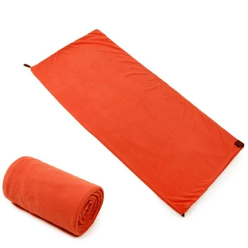 Jeden-Strana Fleece Spací Vak Prenosné Outdoor Camping Spací Vak Ultralight Spací Vak Linkovej Lodnej Prepravy Spací Vak Camping(Orange)