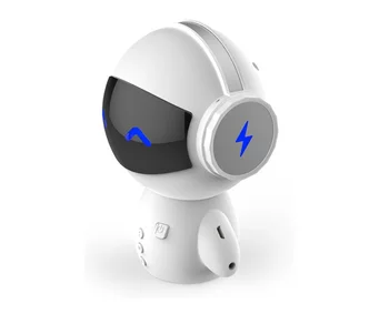 HXY Robot Bluetooth Reproduktor, Subwoofer 5W Výstup, TF Pamäťového Slotu, elektráreň, Roztomilý Darček pre Deti, priateľka, Outsides, Auto