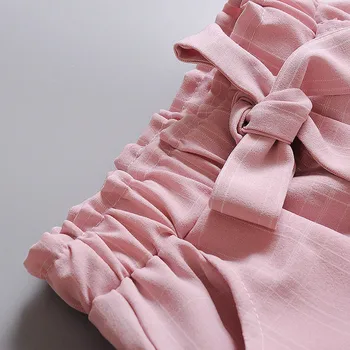 Letné Dievčenské Oblečenie Sady Bežné Srdce Vzor Top Luk jednofarebné Nohavice 2ks, Baby, Deti, Šaty, Oblek Deti Oblečenie