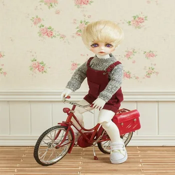 1PCS 1/6 domček pre bábiky Miniatúrne Bicykel S Bag 1/6Doll Bicykel Pre Blyth, Pullip, Azone,BarbieDoll,BJD