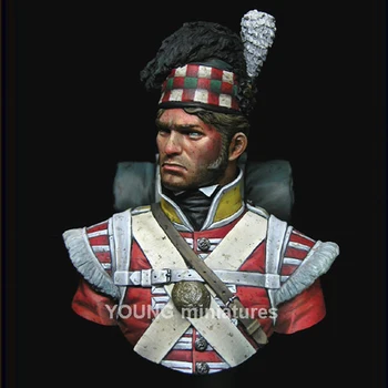 1/10 Na 92nd Gordon Highlanders Waterloo 1815 Živice auta poprsie Obrázok GK Historické motívy Nenatieraný Č farba