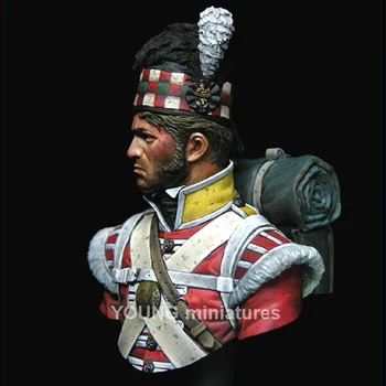 1/10 Na 92nd Gordon Highlanders Waterloo 1815 Živice auta poprsie Obrázok GK Historické motívy Nenatieraný Č farba