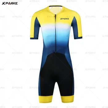 Triatlon Cyklistika Dres Luxusné Plavky MTB Bike Jersey Muži Beh Plávanie oblečenie Ropa Ciclismo Maillot šaty, oblek