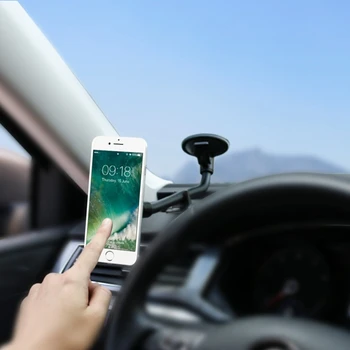 XMXCZKJ Magnetické Mobilný Telefón Držiak držiak do Auta Dlhé Rameno čelné Sklo Automobilu Mount držiak pre iPhone X 8 8 Plus 7 7 Plus 6 6 Plus