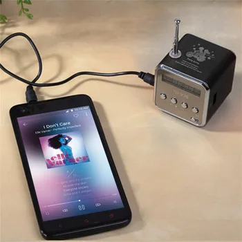 5 Farieb Prenosné Rádio FM Prijímač Mini reproduktory Digitálny LCD Zvuk Micro SD/TF Hudbu Stereo Reproduktor pre Notebook, Telefón, MP3