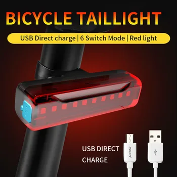 LED Bicykel zadné Svetlo Bicykli, Bezpečnosť na Bicykli Varovanie Zadné Lampy, Nepremokavé USB Nabíjateľné Svietidlo Noc Cyklistické Vybavenie #LR3