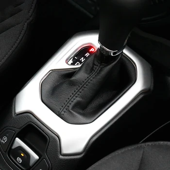 ABS Chrome Gear Box Shift Kryt Radenie Gombík Výbava Dekorácie, Nálepky Na Jeep Renegade BU 2016 2017 2018 2019 2020