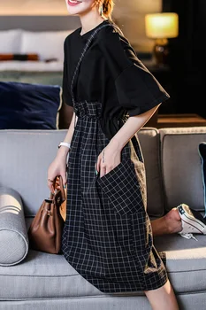 Falošné Dve Dielna Sada Šaty Goth Lete Roku 2020 Bbodycon Midi Šaty Návrhára Luxusné Streetwear Žena Oblečenie