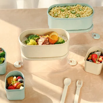 Ohrievané jedlo nádoba na jedlo bento box japonský tepelnej snack elektrické vyhrievané lunch box pre deti s priehradkami lunchbox