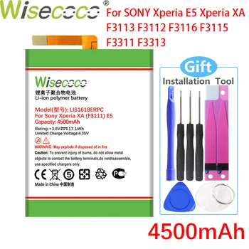 Wisecoco LIS1618ERPC 4500mAh Batérie Pre SONY Xperia XA (F3111)E5 F3313 F3112 F3116 F3115 F3311 G3121 G3123 G3125 G112 G3116