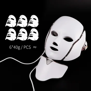 Tvár LED Maska s Krku Micro-aktuálne Fotón LED Terapia Maska Proti Vráskam Akné Odstránenie Omladenie Pokožky Tváre Krásu Stroj