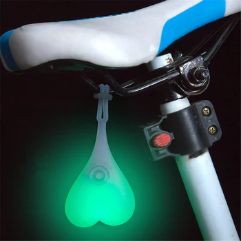 Jazda na bicykli Gule Chvost Silikónové Svetlo Tvorivé Bicykli Nepremokavé Noc Nevyhnutné LED Červené Výstražné Svetlá Požičovňa Sedadlá Vajcia Lampa