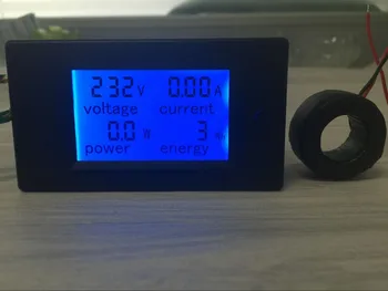AC 100A Digitálny LED Panel Meter Monitor Power Energy Voltmeter Ammeter watt merač napätia meter