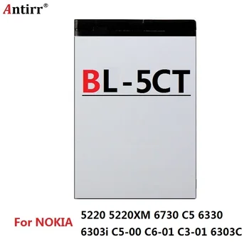 BL-5CT Náhradné Batérie 1050mAh Antirr Originálne Nabíjacie Batérie Pre Nokia mobilný Telefón Li-ion 3,7 V BL5CT BL 5CT