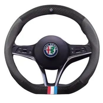38 cm pravá Koža volante Vozidla kryt, Šport Racing na alfa romeo 159 147 156 giulietta 147 159 mito stelvio Giulia