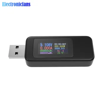 10 v 1, USB, Digitálny Voltmeter Ammeter Tester Napätia Prúd Meter Napájanie Nabíjačky Batérie Indikátor Napájania Kapacita Tester