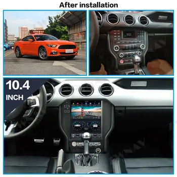 Android 9.0 Pre Ford Mustang 2016 - 2020 Tesla štýl PX6 Carplay Vertikálneho displeja Auta GPS Navigácie Multimediálne rádio Prehrávač