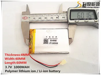 5 ks [SD] 3,7 V,1000mAH,[404060] Polymer lithium ion / Li-ion batéria pre HRAČKA,POWER BANKY,GPS,mp3,mp4,mobilný telefón,reproduktor