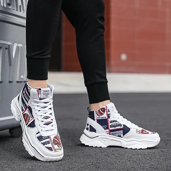 2020 nové klasické pánske členkové topánky trend bežecká obuv obuv športové biela červená jogging módne pohodlné, priedušné tenisky
